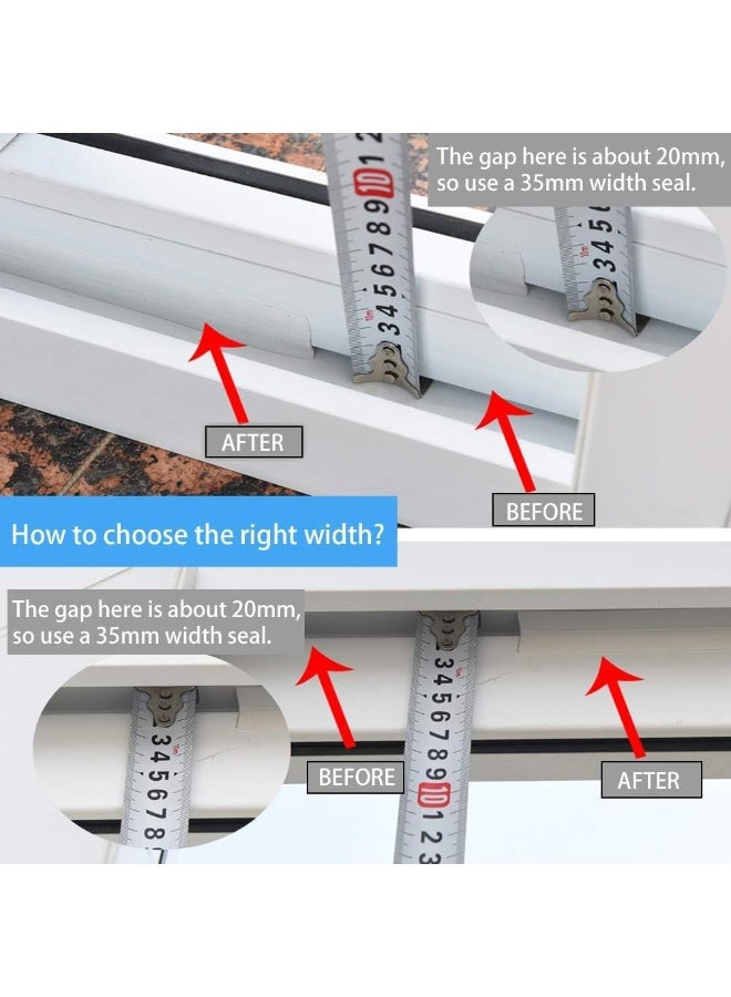 Door Bottom Seal Strip, made of flexible silicone, is specially designed to seal gaps under doors and windows. - Image 3